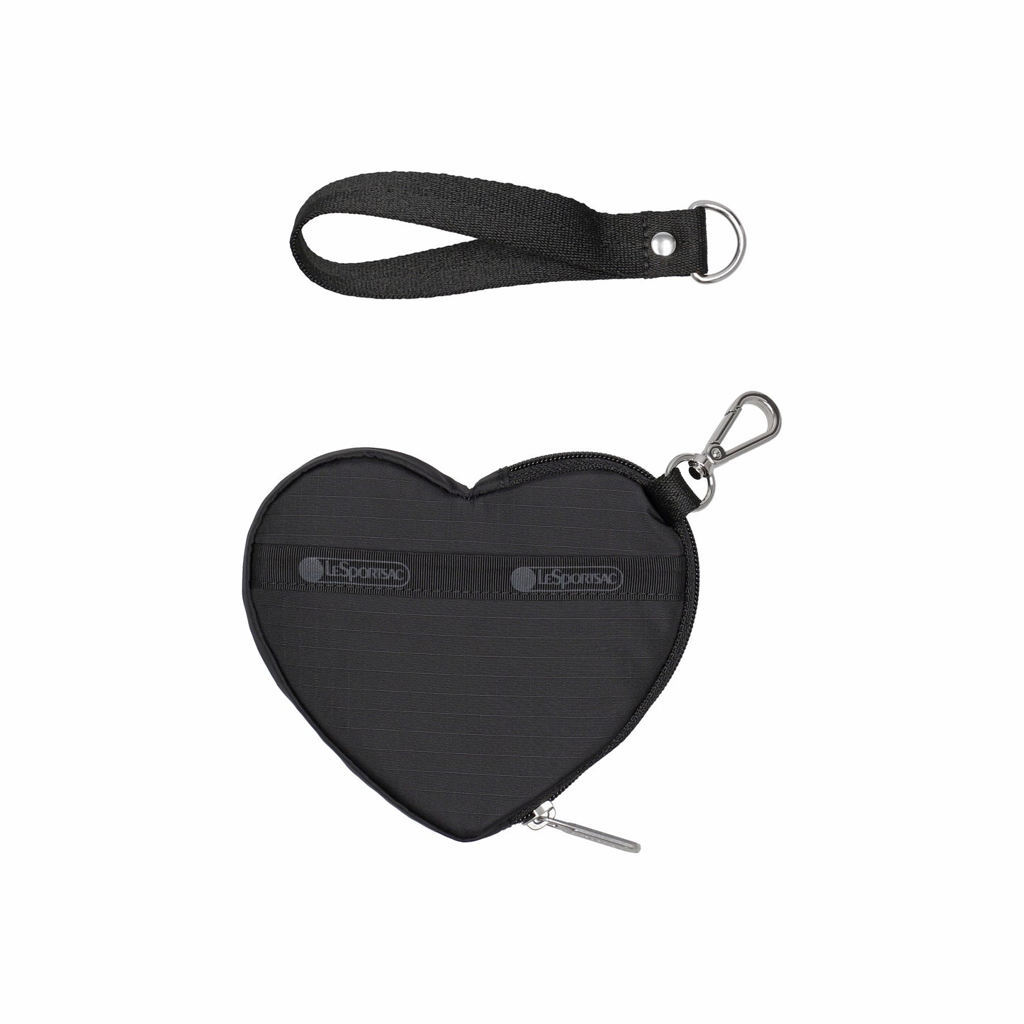 Heart Wristlet Recycled Black
