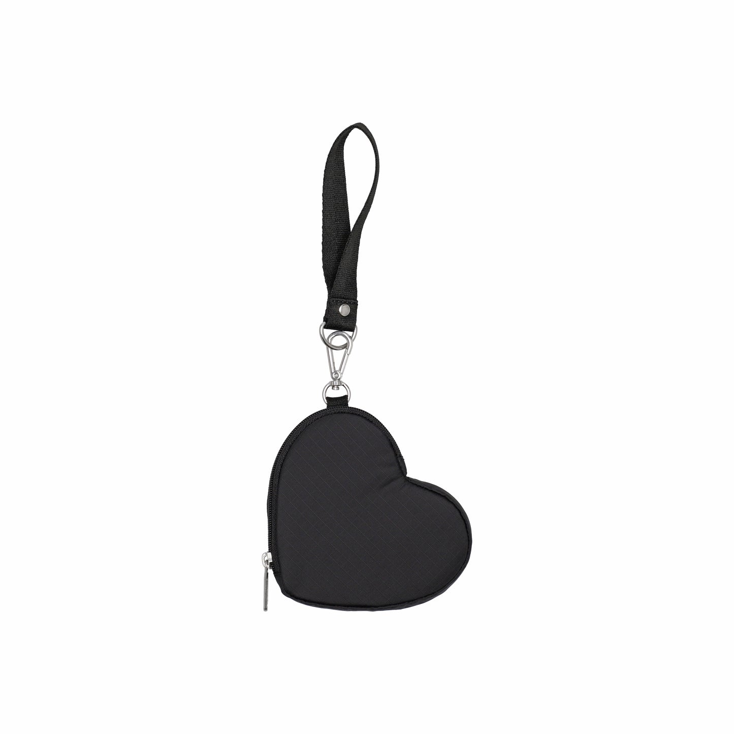 Heart Wristlet Recycled Black