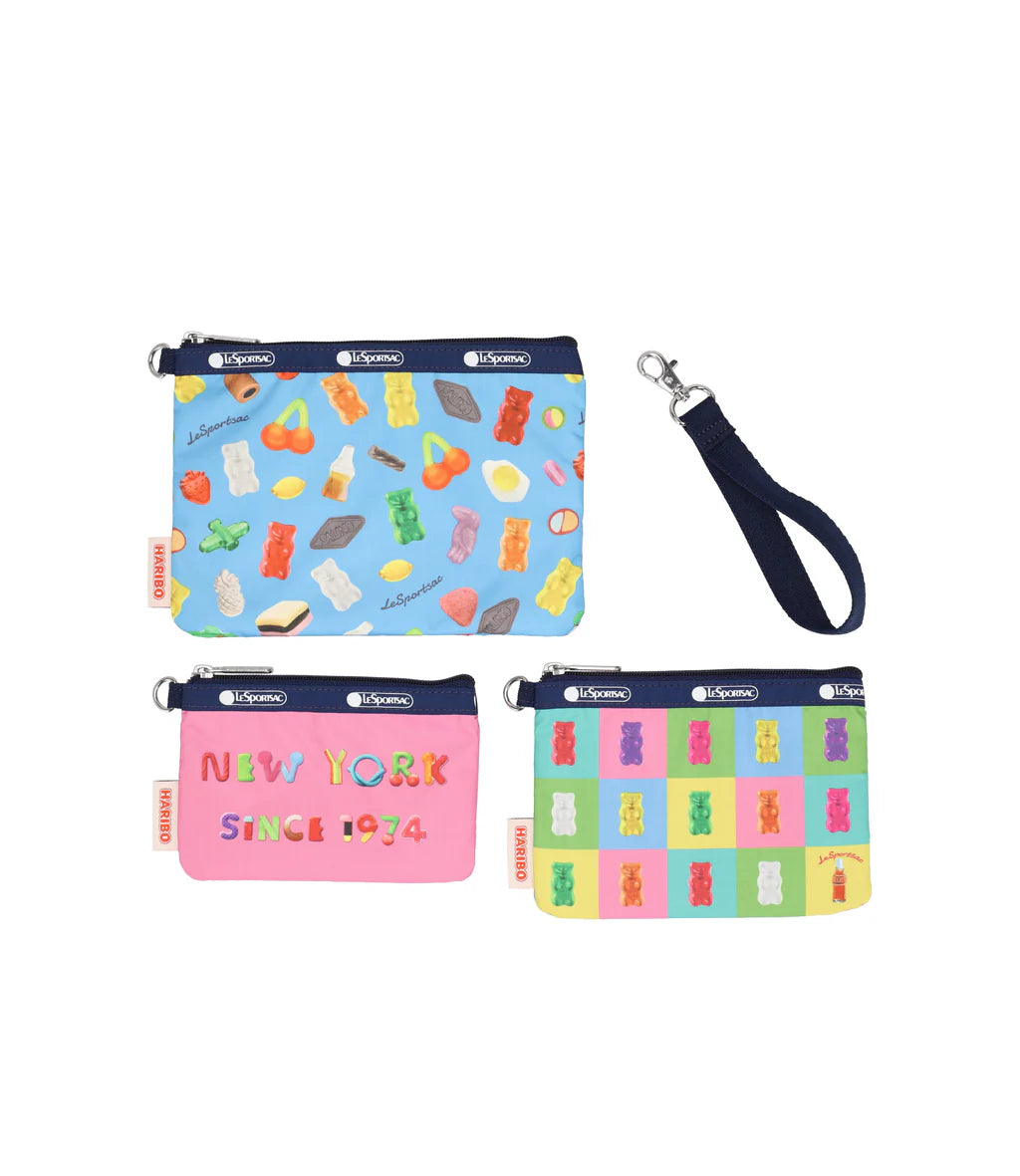 Lesportsac x Haribo Wristlet Pouch Set Haribo NYC Wristlet