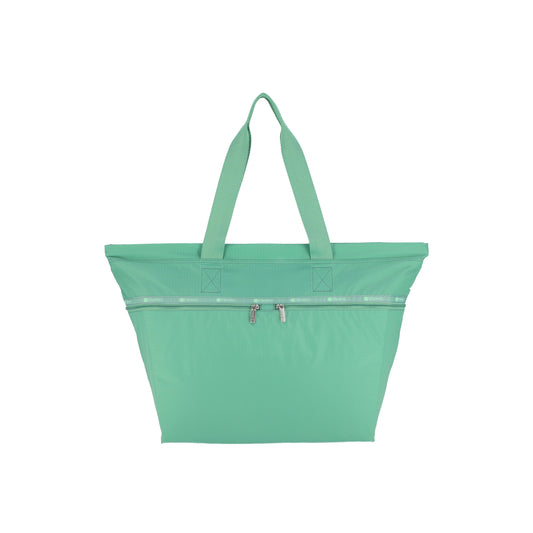 Sage Green Carlin Zip Top Tote Bag