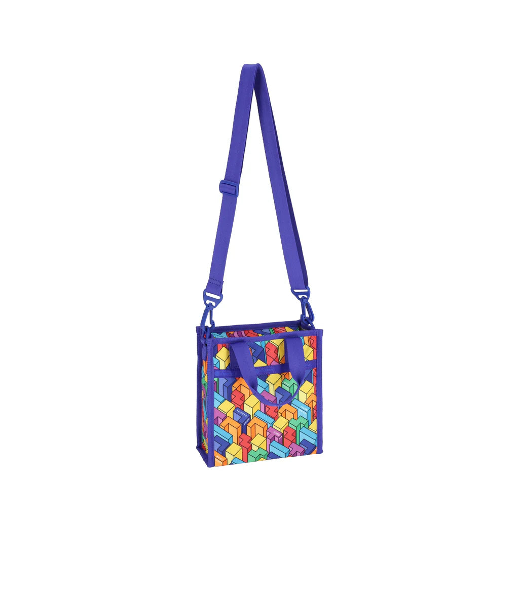 LeSportsac x Tetris Mini N/S Tote Tetrimino City Blocks