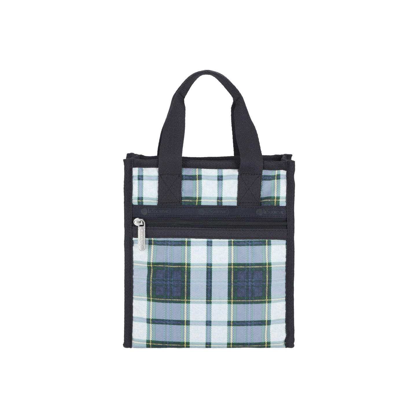 Deep Blue Tartan Mini N/S Tote
