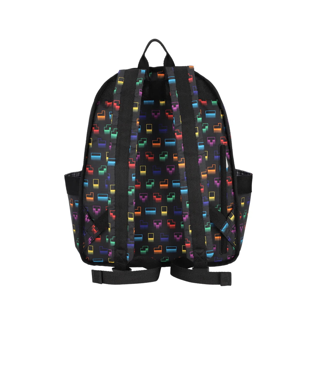 LeSportsac x Tetris Route Backpack Tetris Falling Blocks