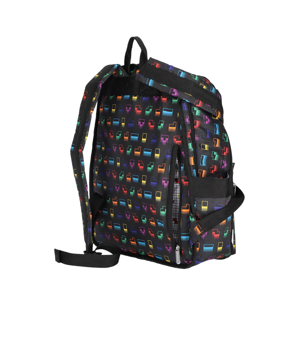 LeSportsac x Tetris Route Backpack Tetris Falling Blocks