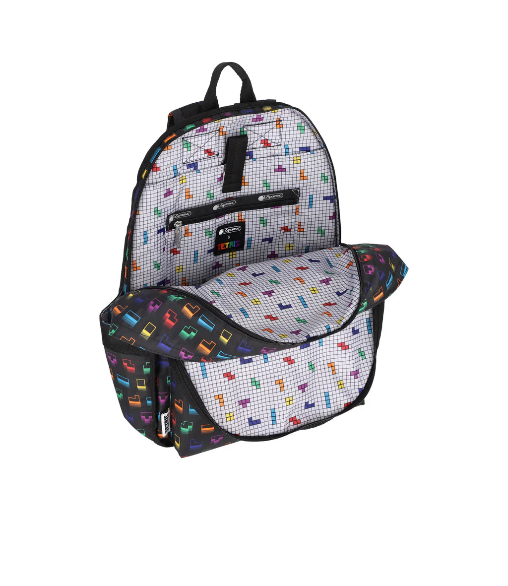 LeSportsac x Tetris Route Backpack Tetris Falling Blocks