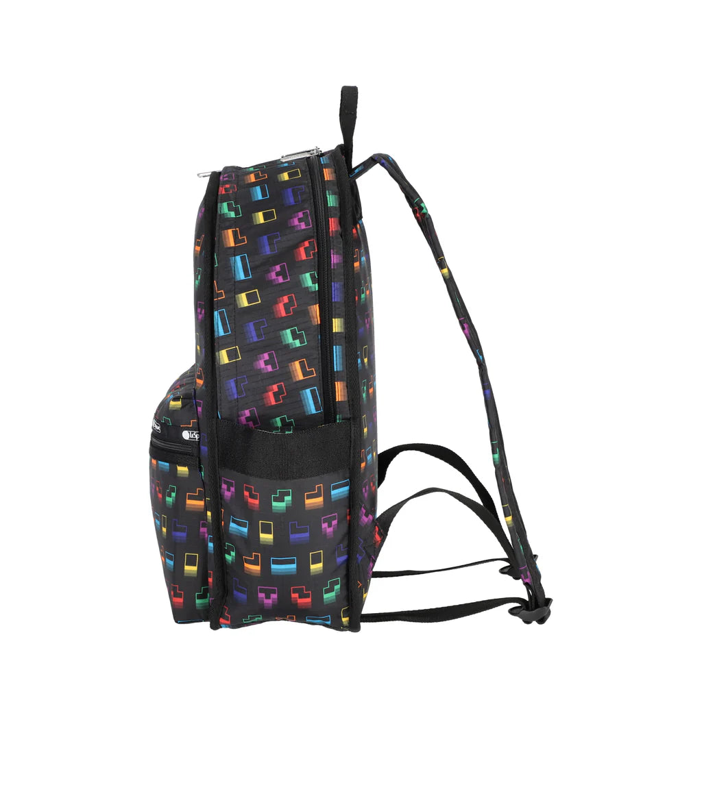 LeSportsac x Tetris Route Backpack Tetris Falling Blocks