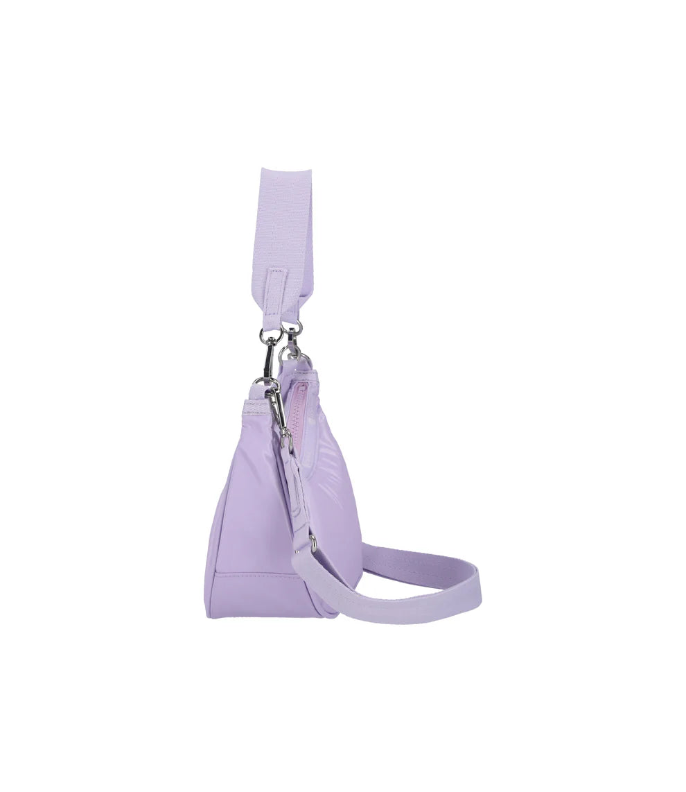 Small Convertible Hobo Lilac Shine