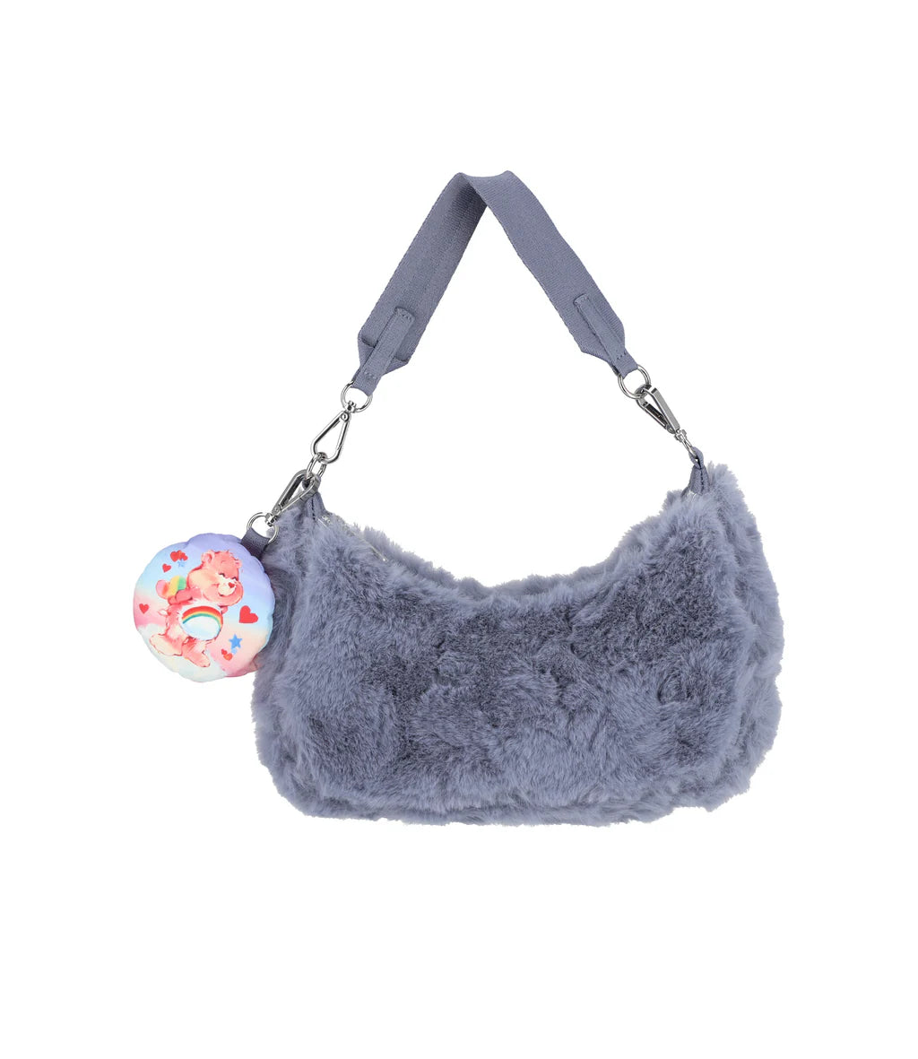LeSportsac x Care Bears Small Convertible Hobo Care Bears Fuzzy Gray