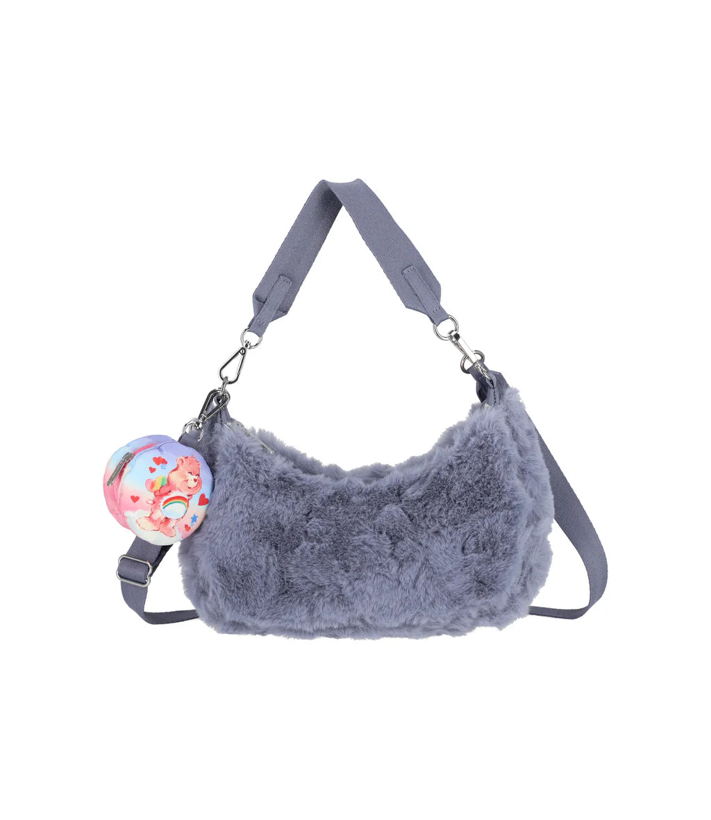 LeSportsac x Care Bears Small Convertible Hobo Care Bears Fuzzy Gray
