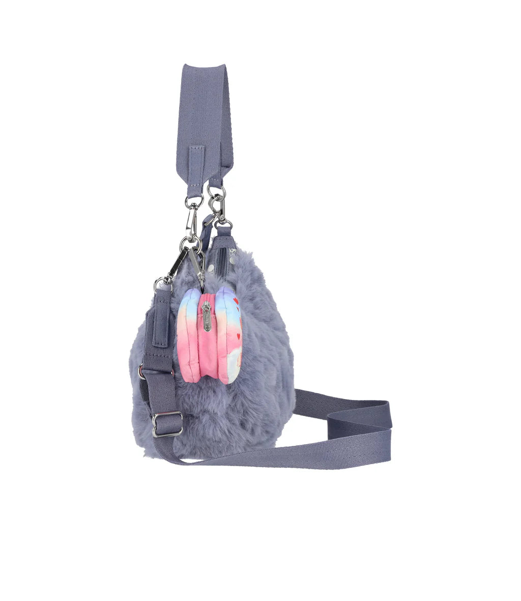 LeSportsac x Care Bears Small Convertible Hobo Care Bears Fuzzy Gray