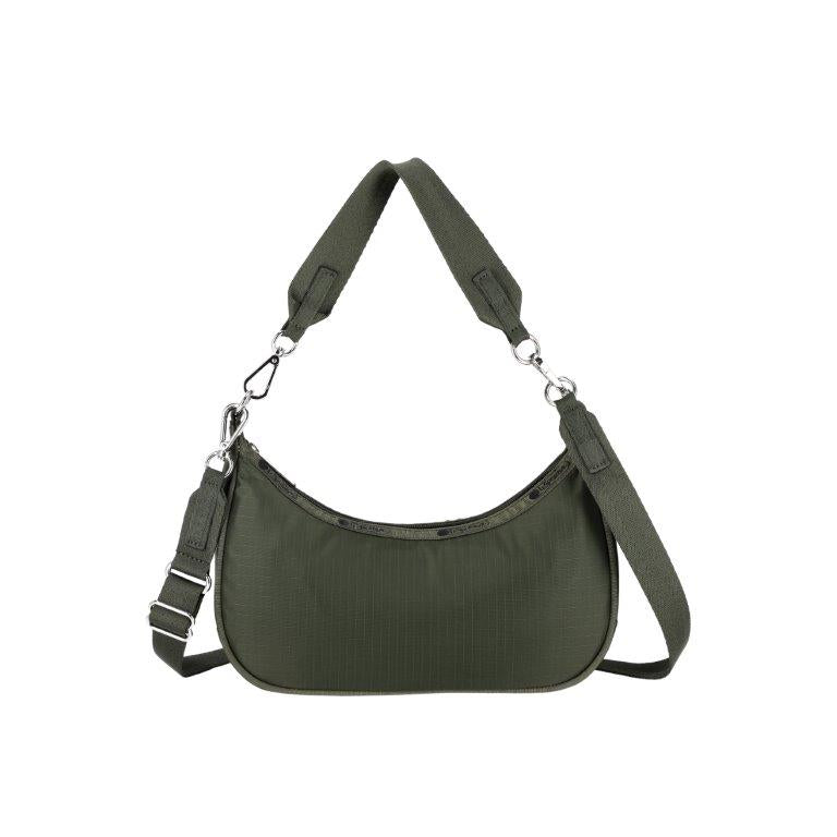 Small Convertible Hobo Dark Olive