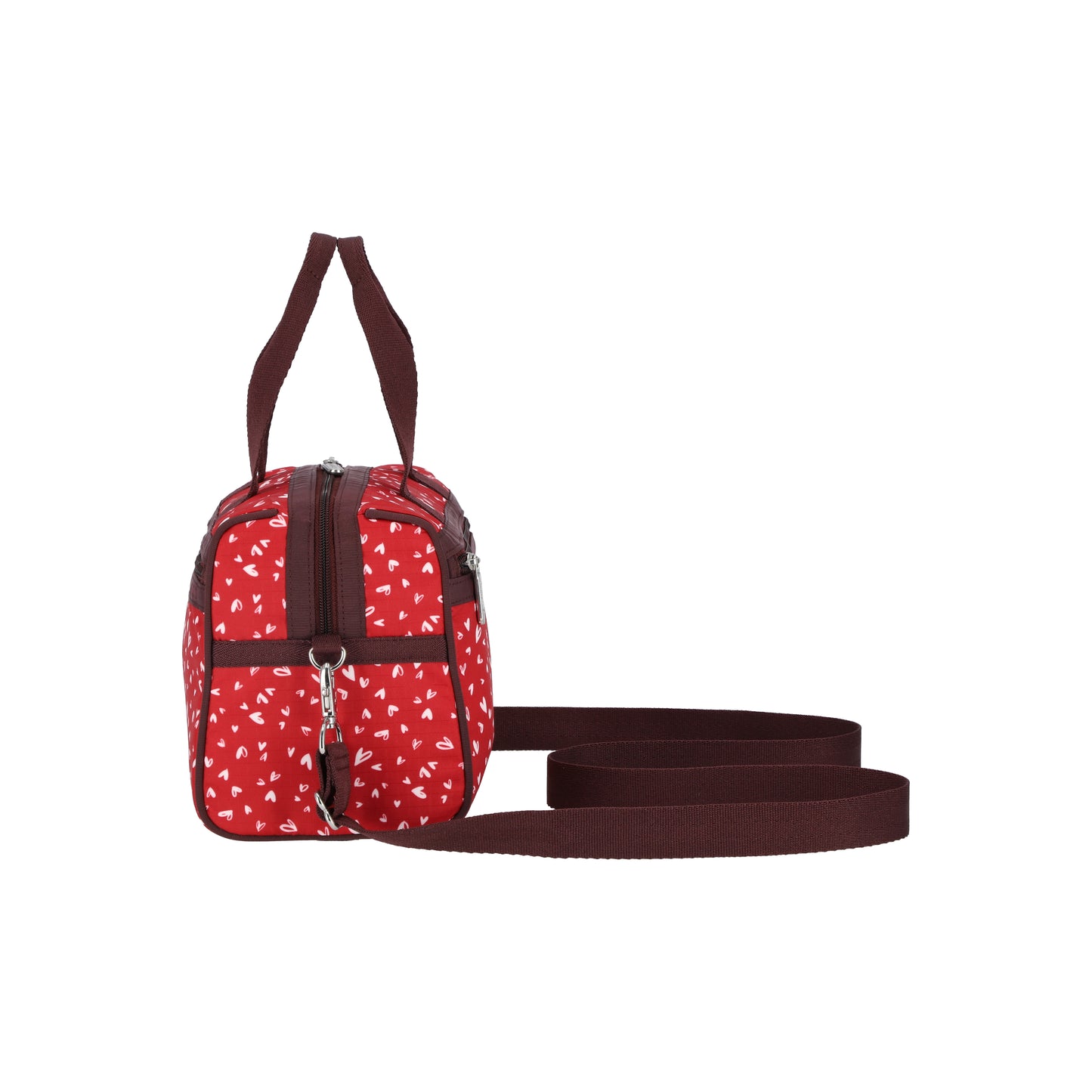 Everyday Small Satchel Red Mini Hearts