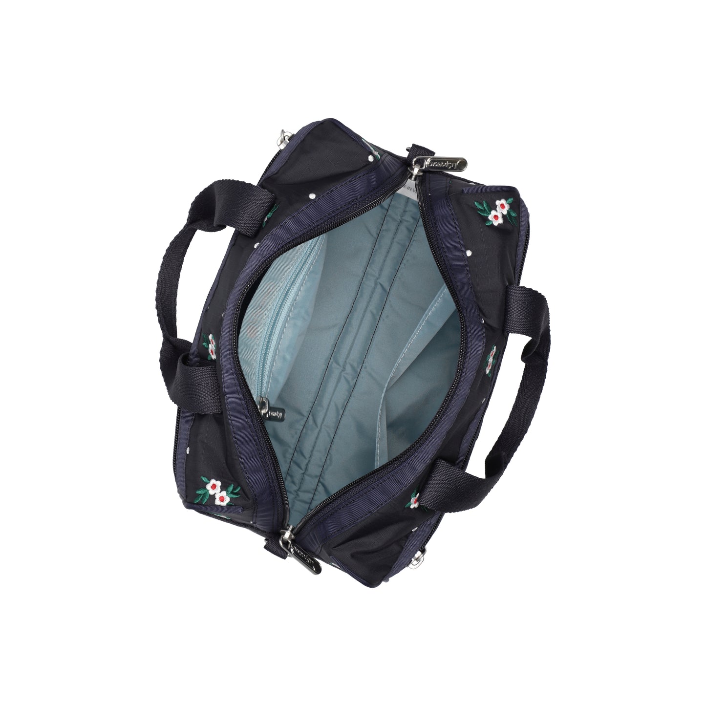 Everyday Small Satchel Floral Lattice Embroidery