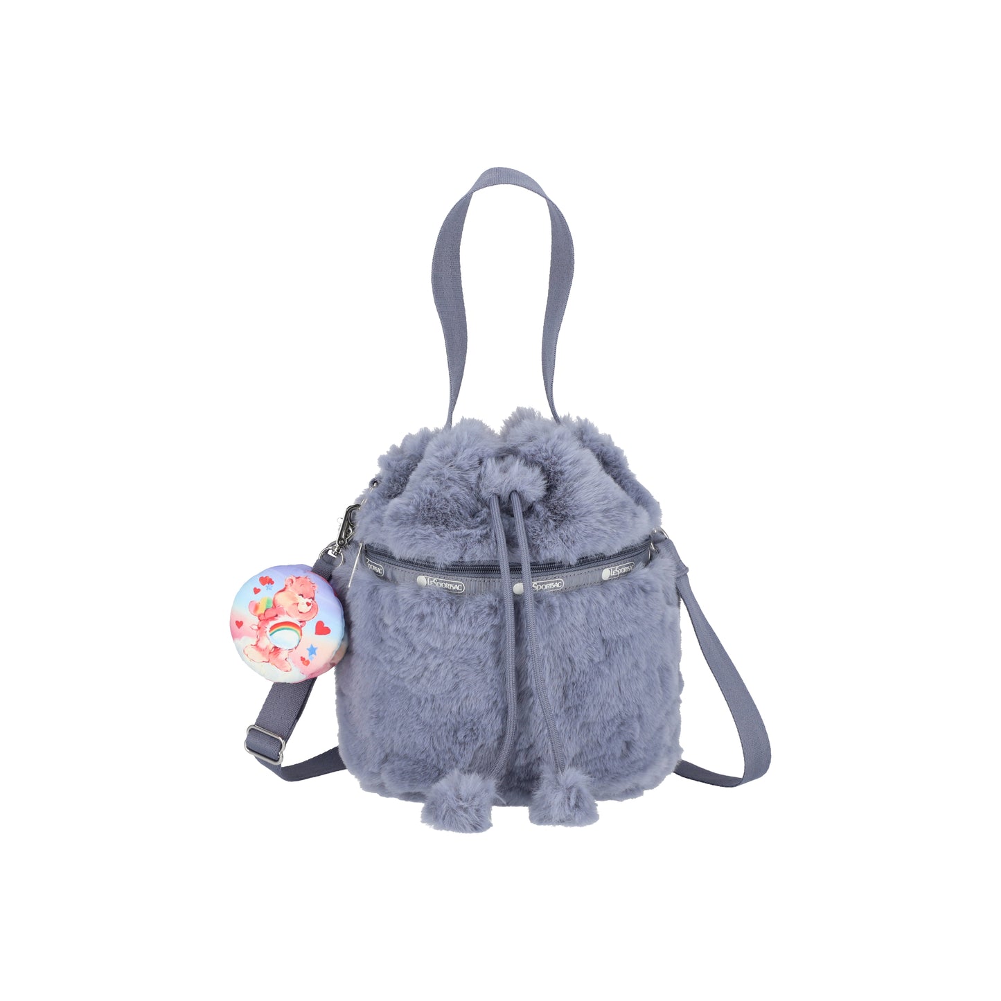 LeSportsac x Care Bears Drawstring Bucket Bag Care Bears Fuzzy Gray