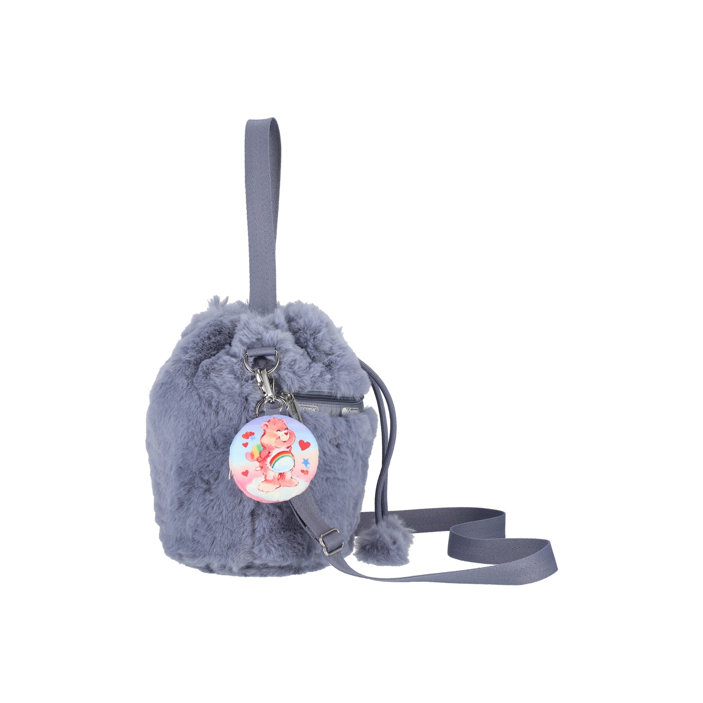 LeSportsac x Care Bears Drawstring Bucket Bag Care Bears Fuzzy Gray