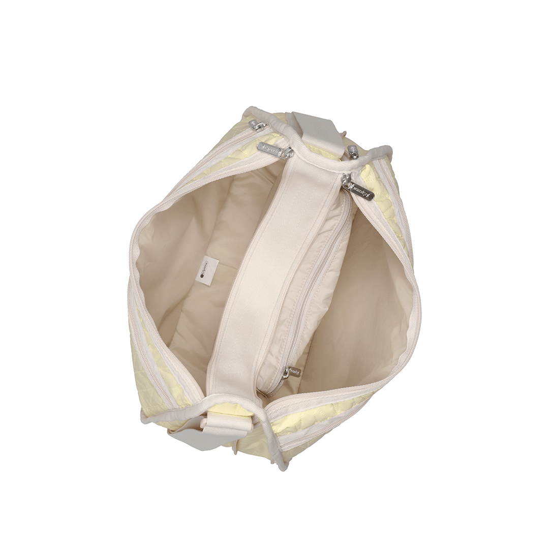 Citron Deboss Deluxe Everyday Hobo Bag