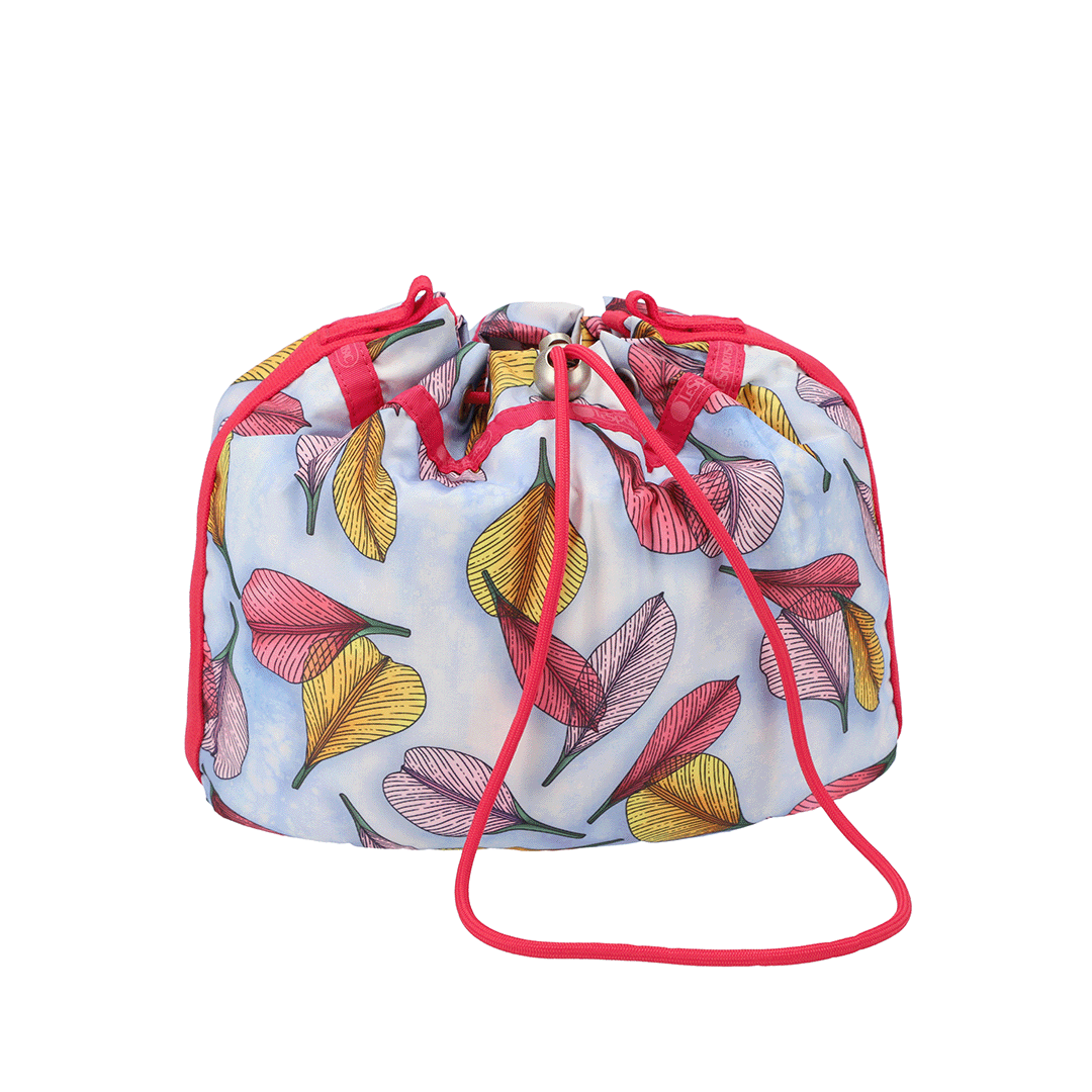 Summer Petals Convertible Drawstring Crossbody Bag
