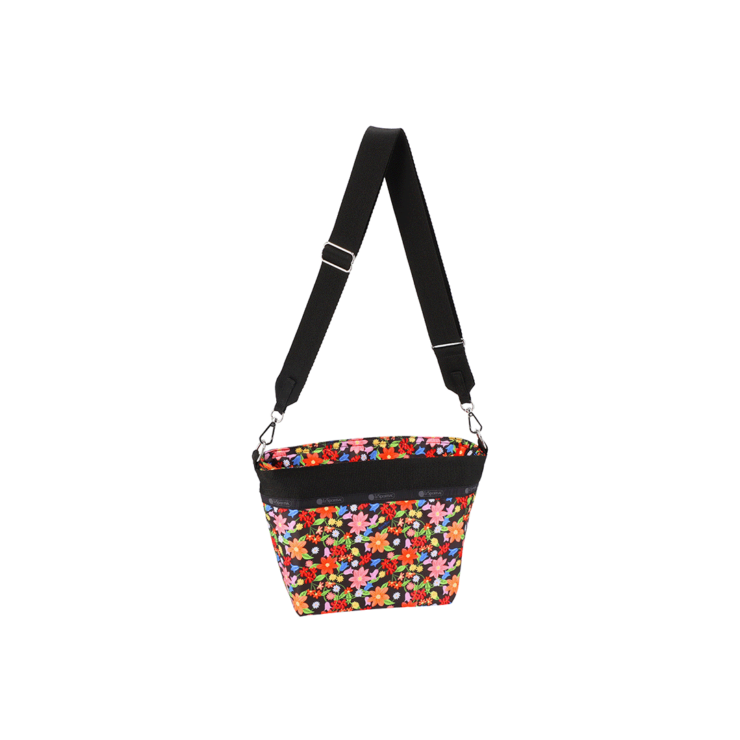 LeSportsac Painted Garden Small Bucket Crossbody Bag
