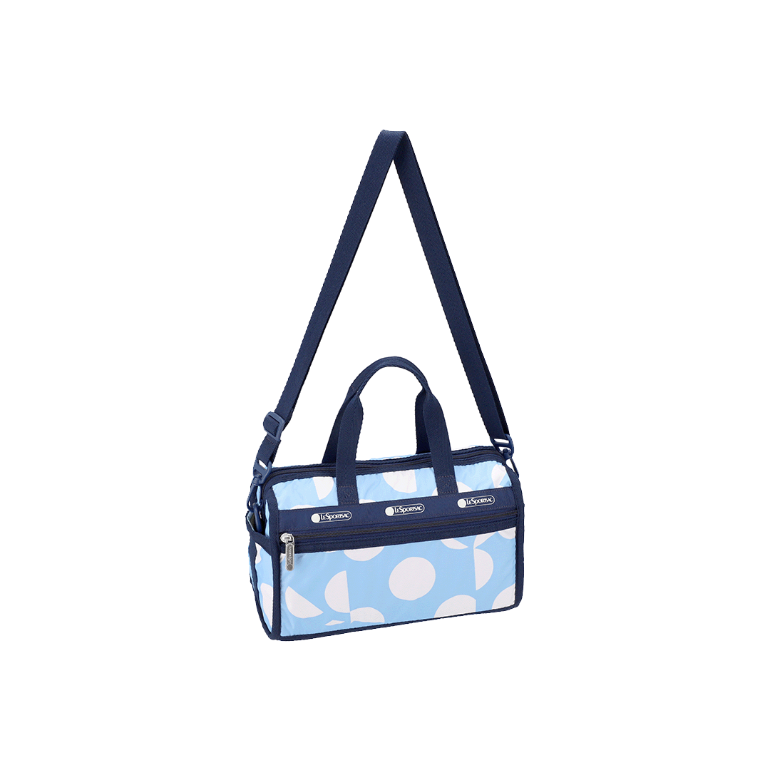 Geometric Sky Deluxe Mini Duffel Crossbody Bag