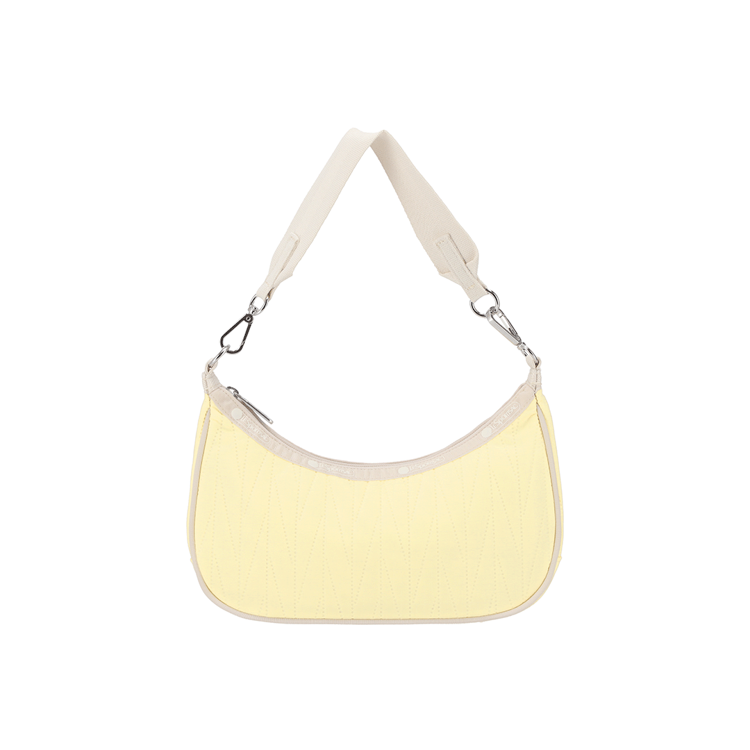 Citron Deboss Small Convertible Hobo Bag