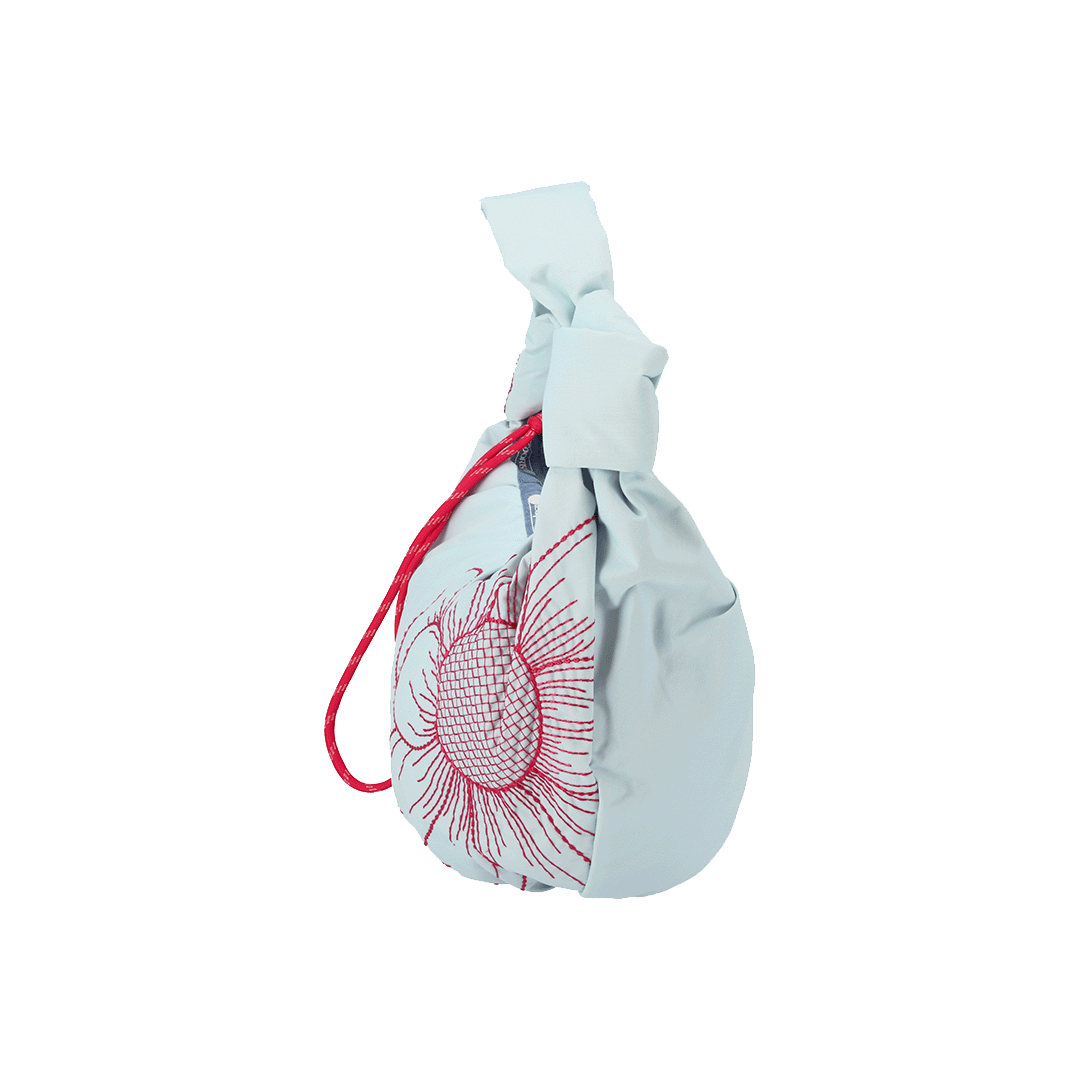 Summer Garden Embroidery Small Embroidered Shoulder Bag
