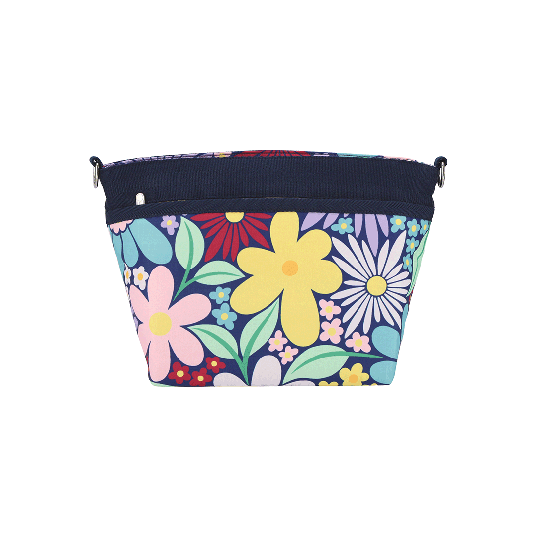 Flower Pop Small Bucket Crossbody Bag