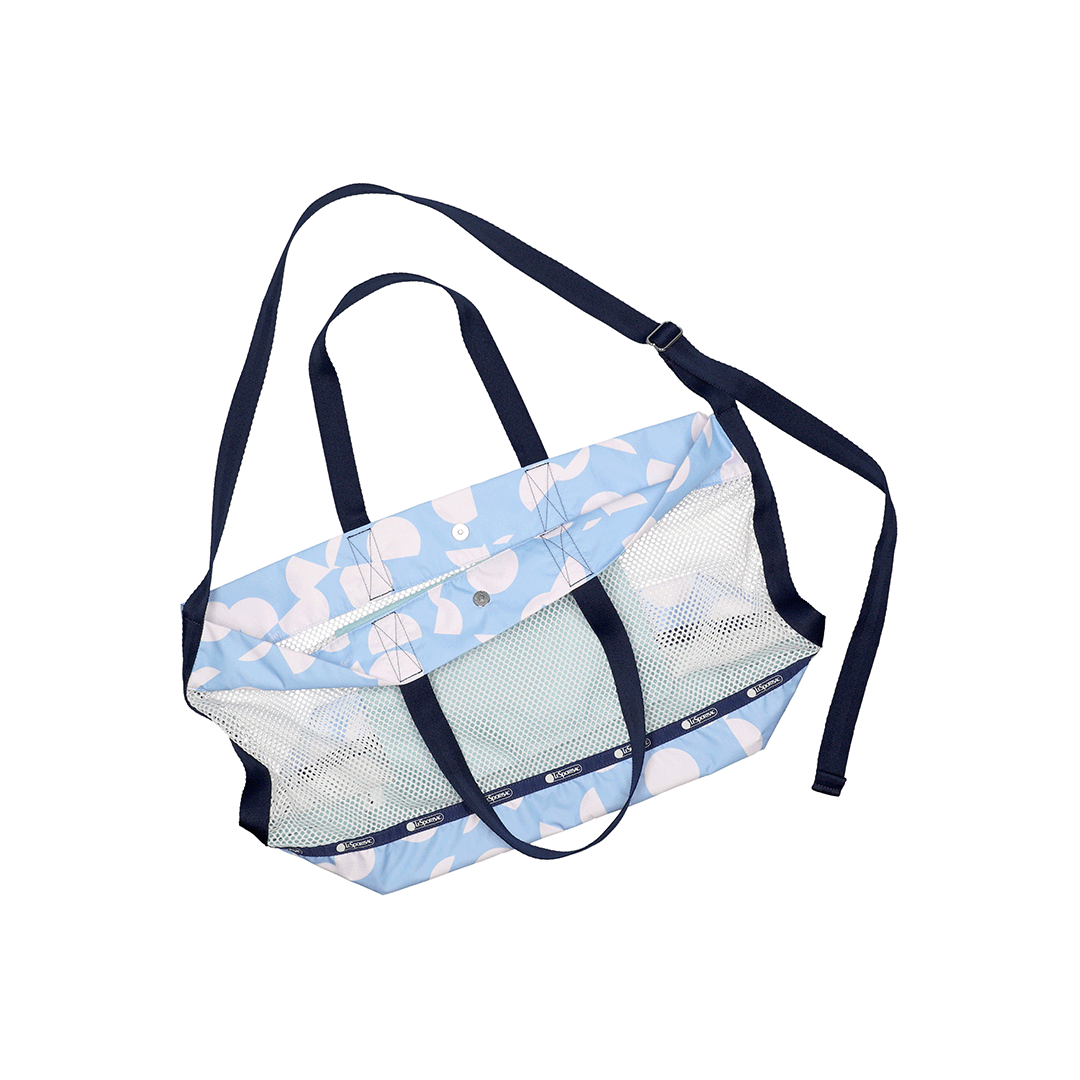 Geo Sky Mesh Medium Tote Bag