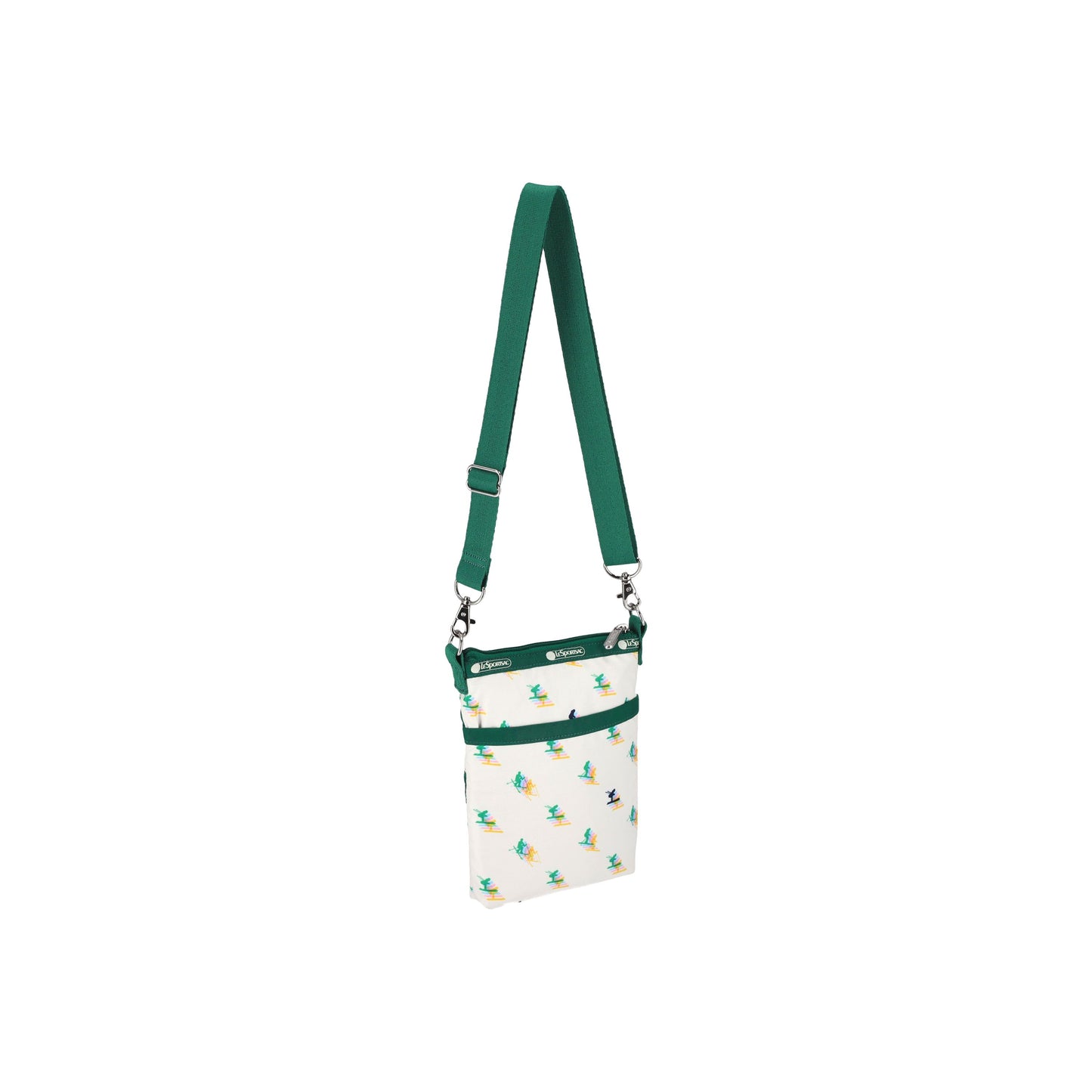 Ski Silhouettes 3 Zip Crossbody