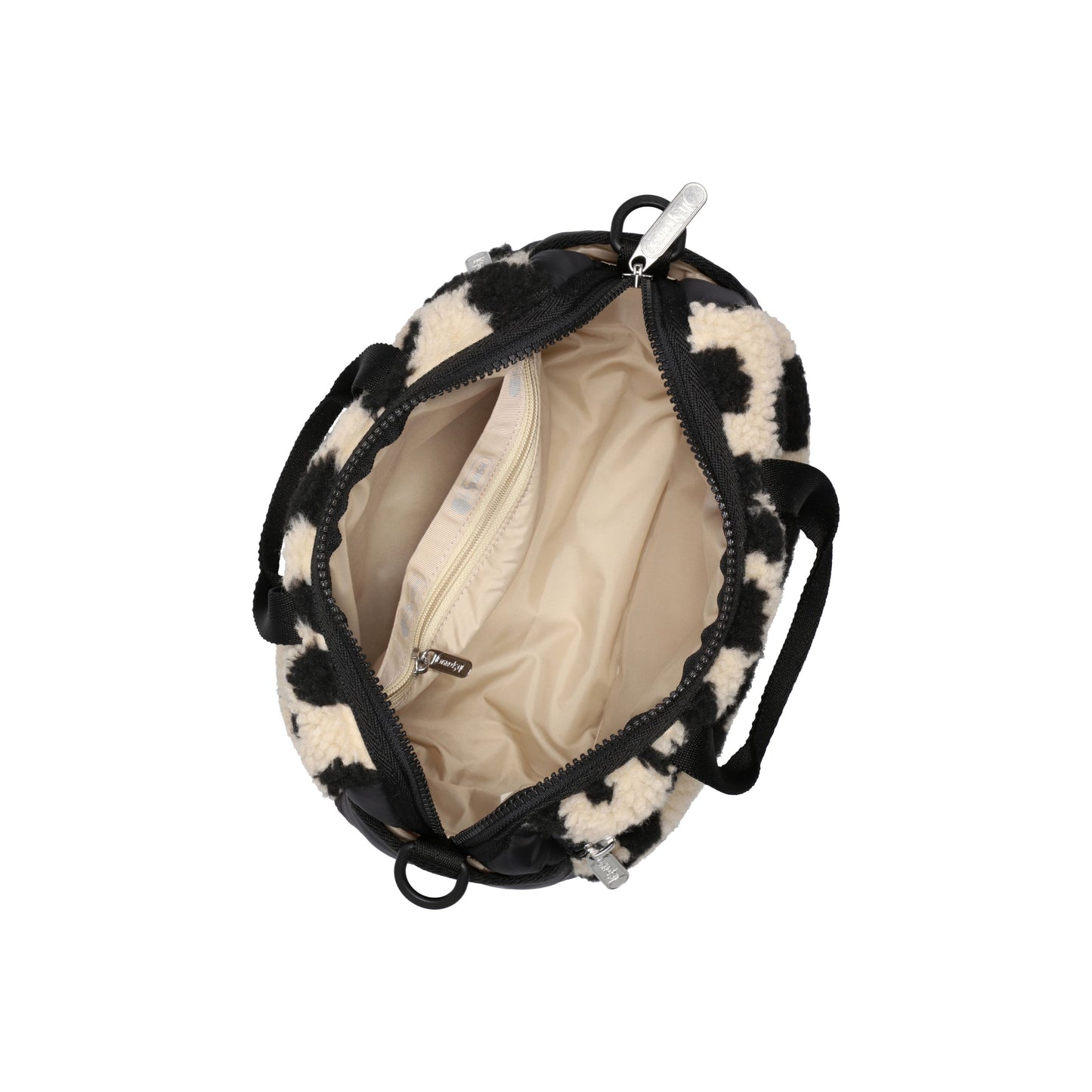 Leopard Sherpa Puffy Mini Duffel