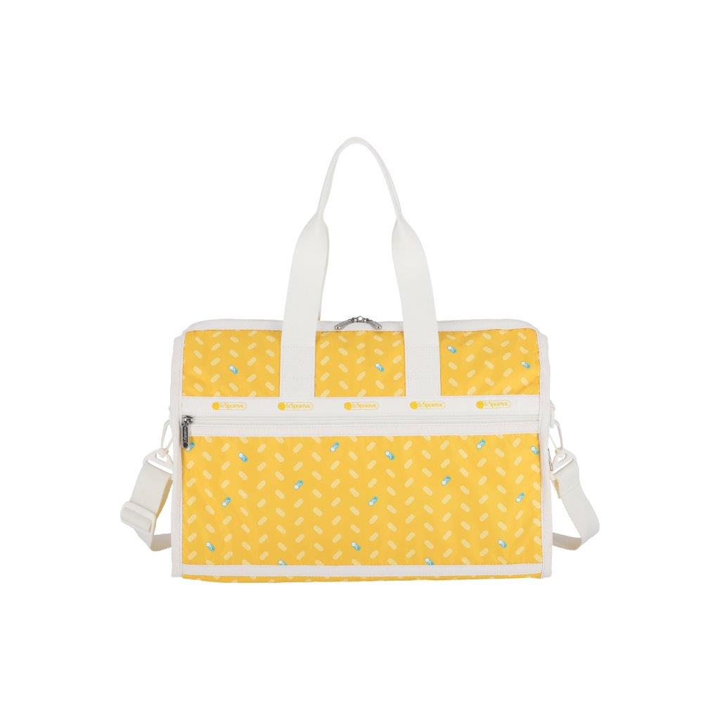 Deluxe Medium Weekender Logo Toss Yellow