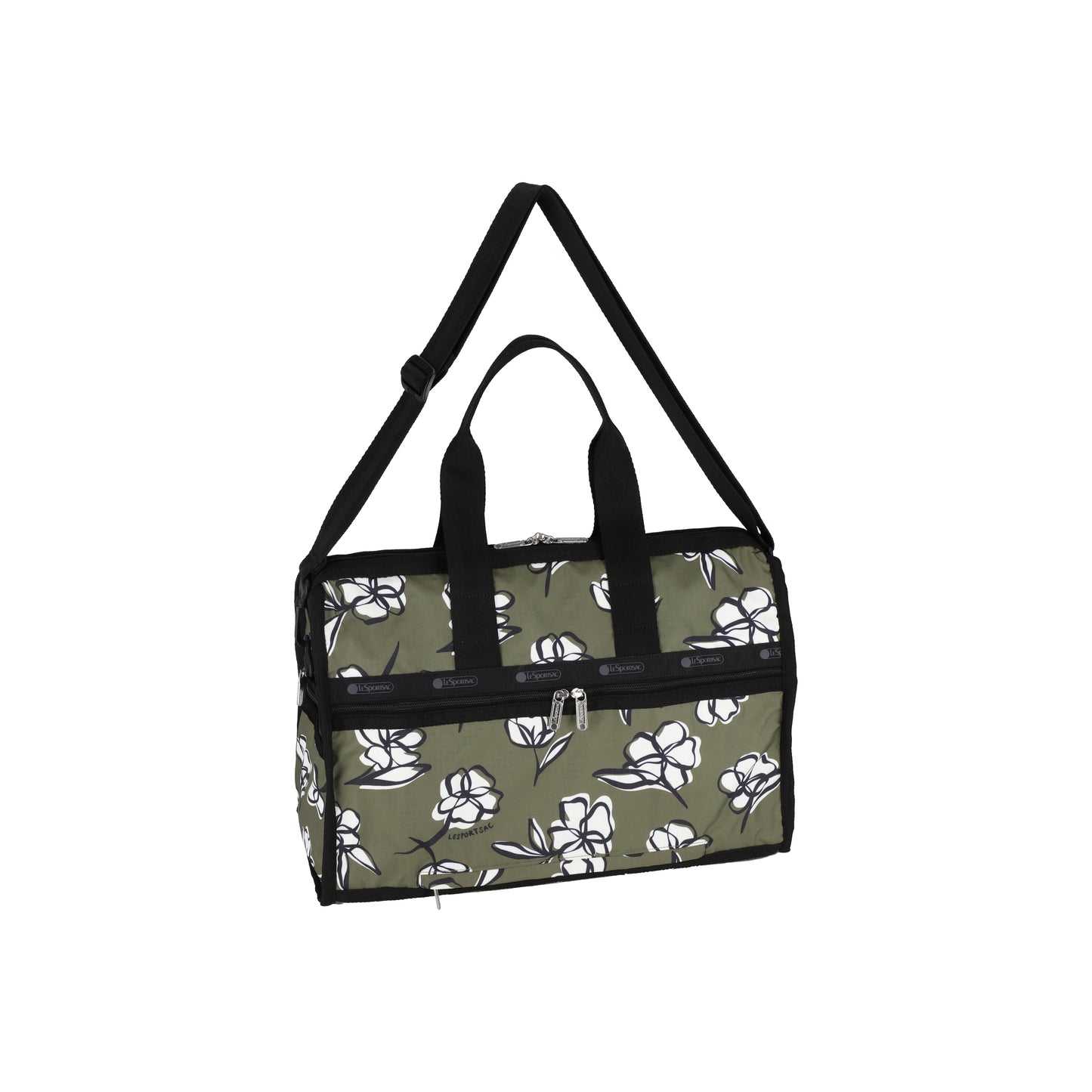 Deluxe Medium Weekender Olive Floral Silhouette