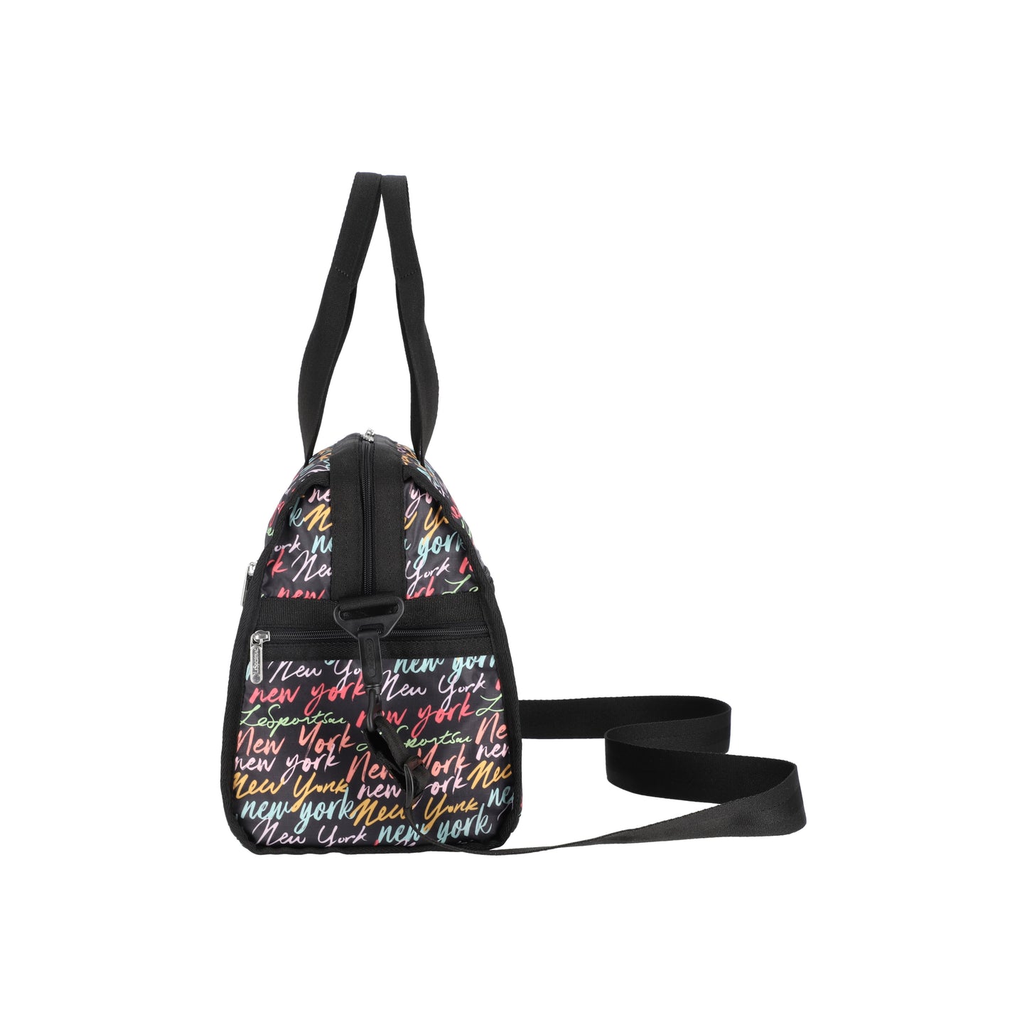 Deluxe Medium Weekender Nyc Script Black
