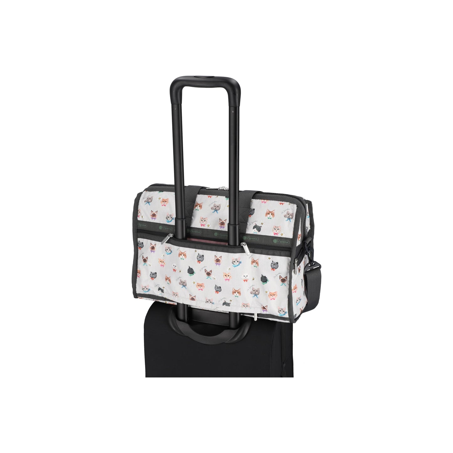 Deluxe Medium Weekender Playful Cats Cool Gray