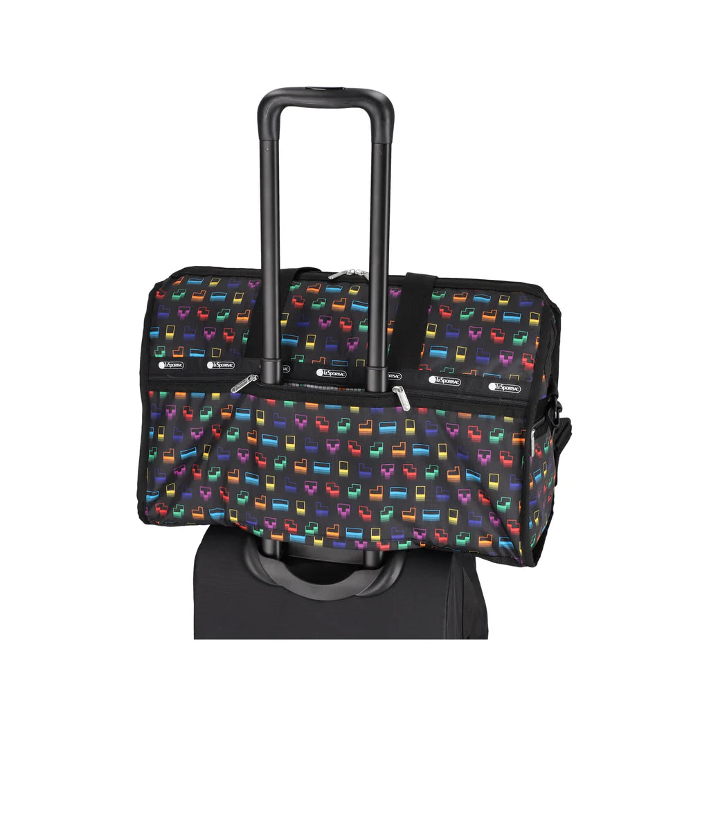 LeSportsac x Tetris Deluxe Large Weekender Tetris Falling Blocks
