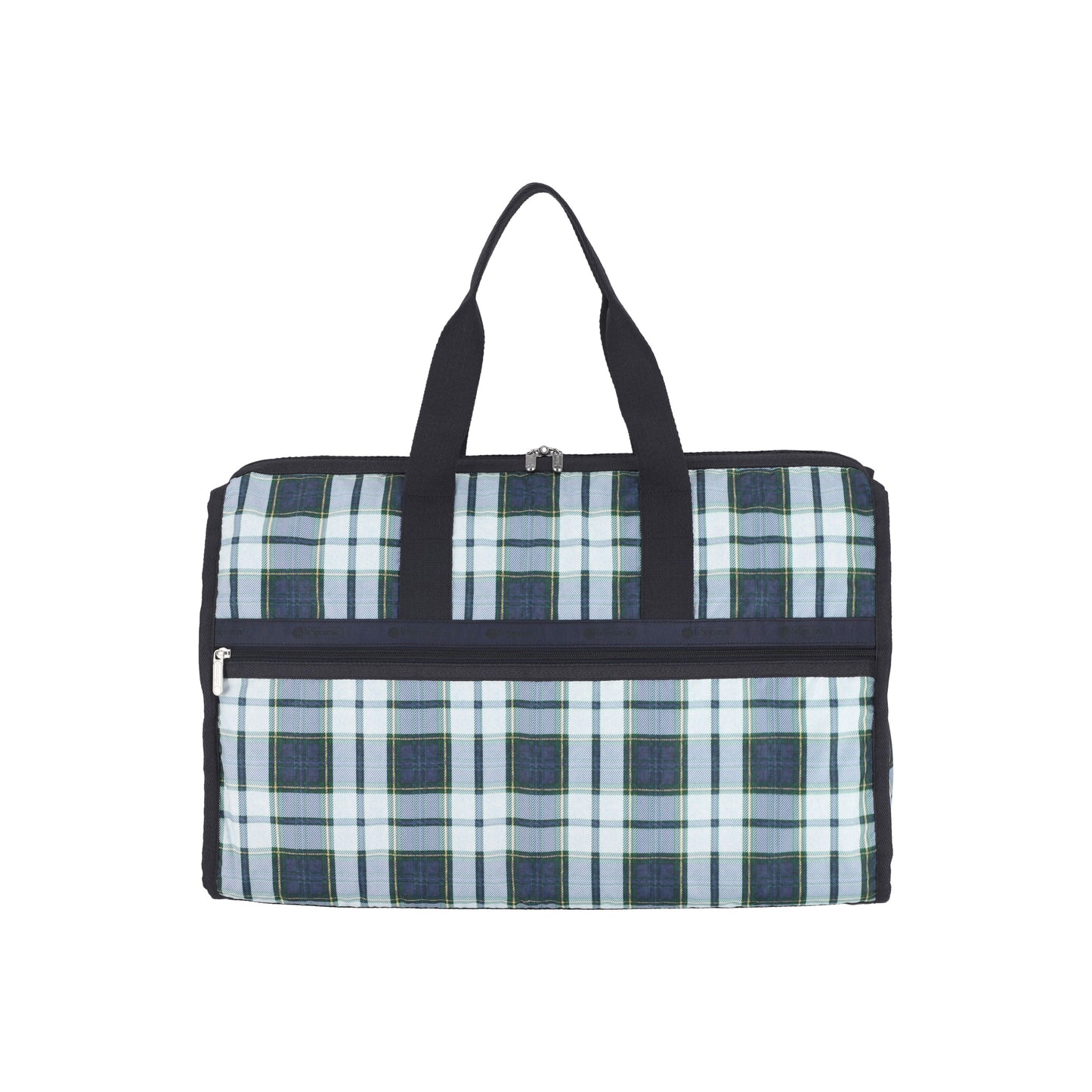 Deep Blue Tartan Deluxe Large Weekender