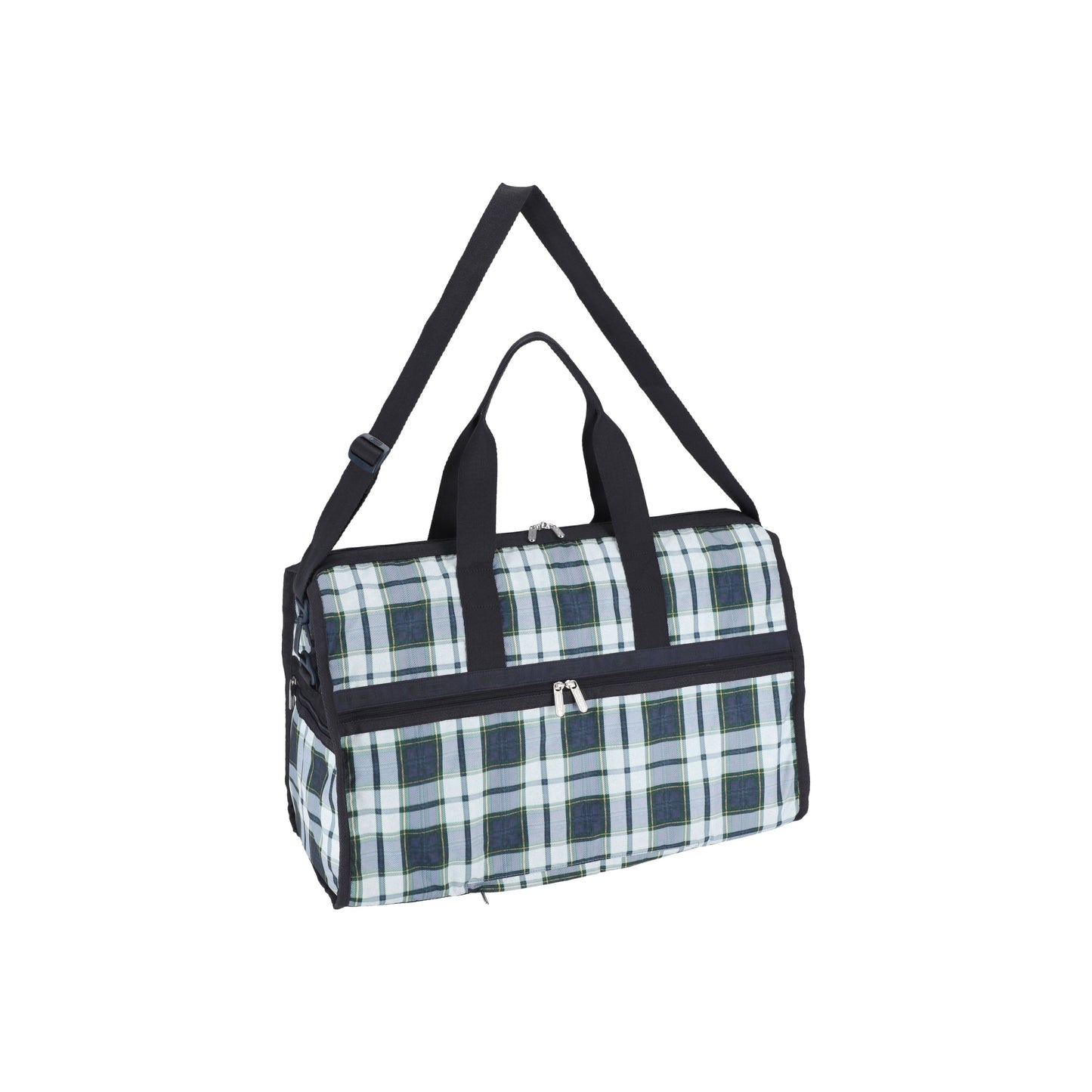 Deep Blue Tartan Deluxe Large Weekender