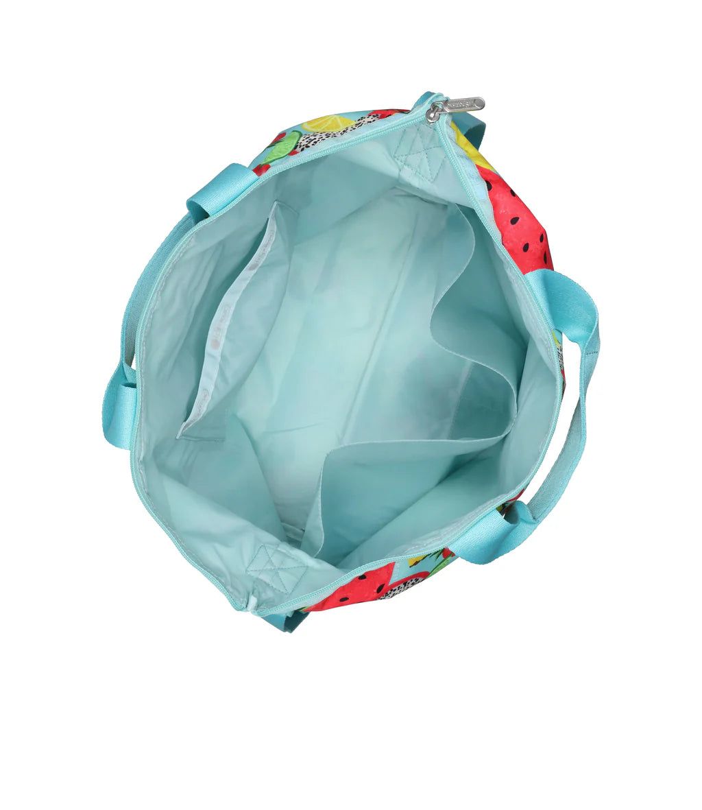 Deluxe Easy Carry Tote Tropical Fruits