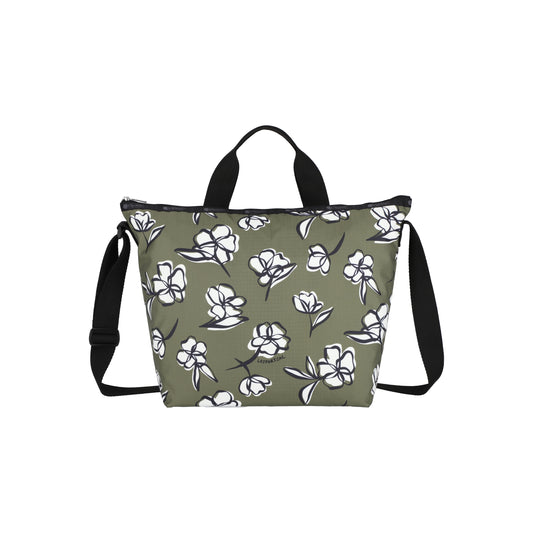 Deluxe Easy Carry Tote Olive Floral Silhouette