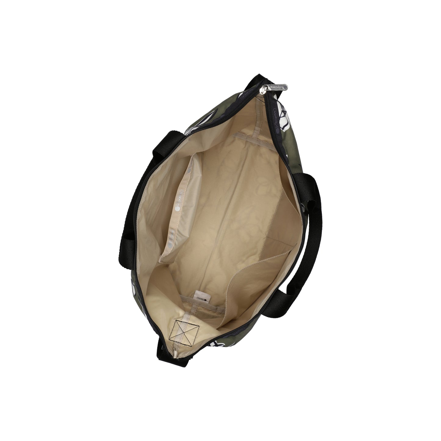 Deluxe Easy Carry Tote Olive Floral Silhouette