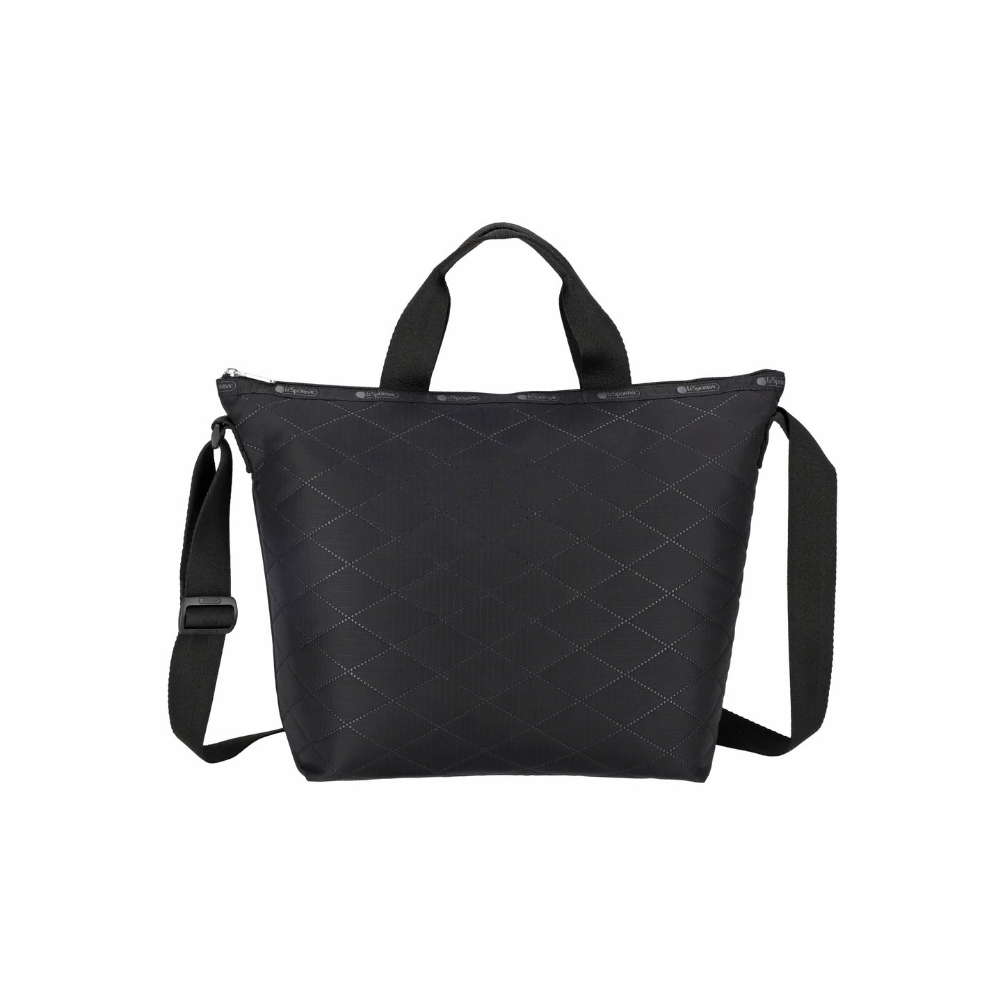Deluxe Easy Carry Tote Black Cross Deboss