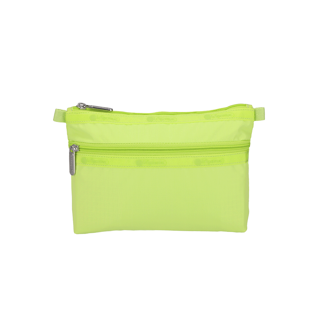 Lime Cosmetic Clutch Pouch