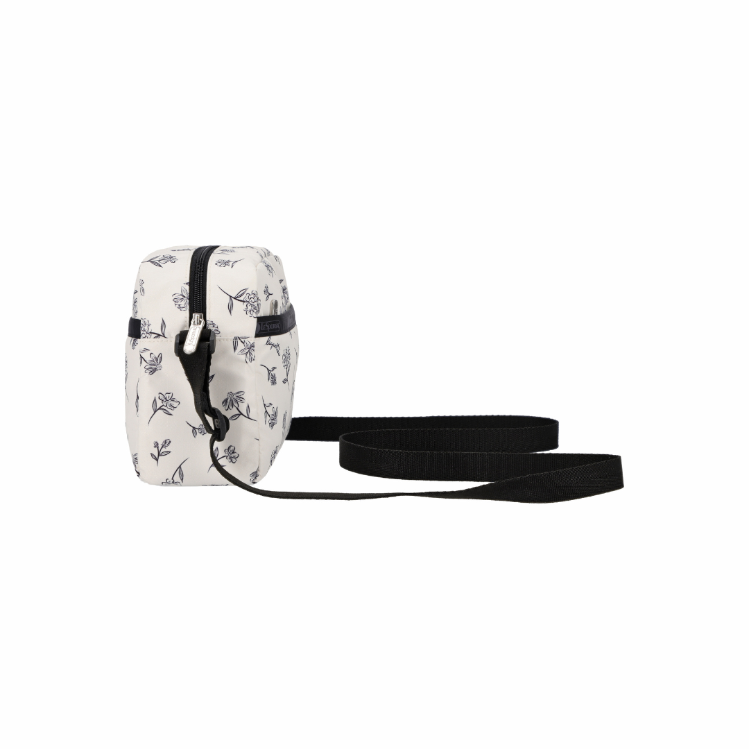 Daniella Crossbody Ink Sketched Floral Ivory