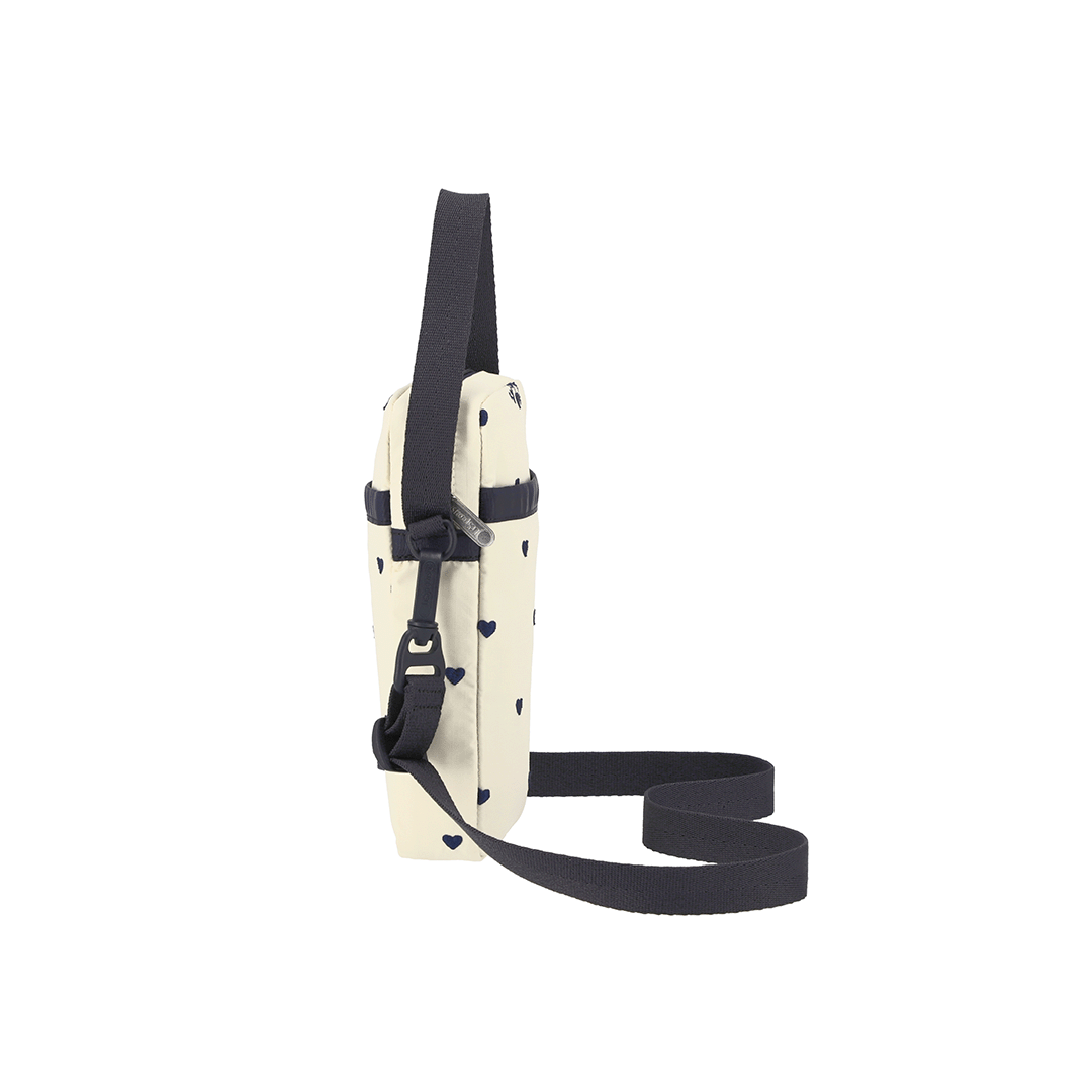 Navy Swiss Heart Mini Phone Crossbody Bag