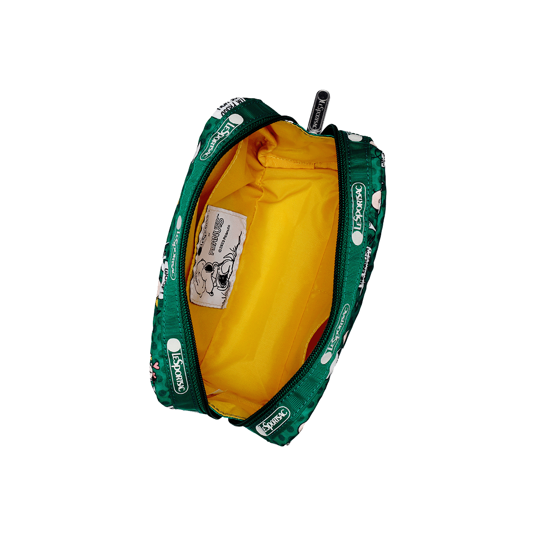 Peanut Pals Green Rectangular Cosmetic Pouch