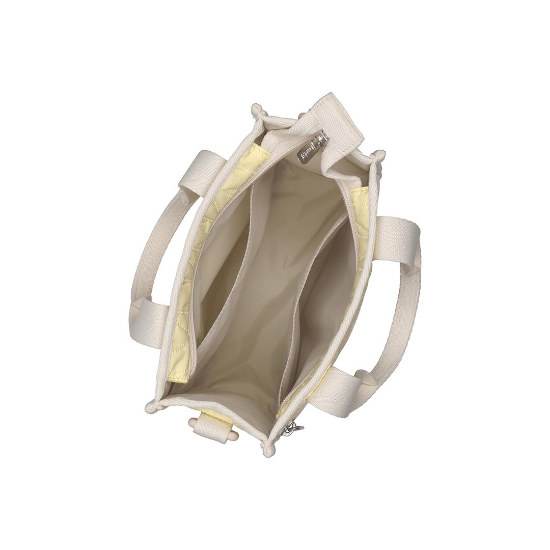 Citron Deboss Mini N/S Tote Bag