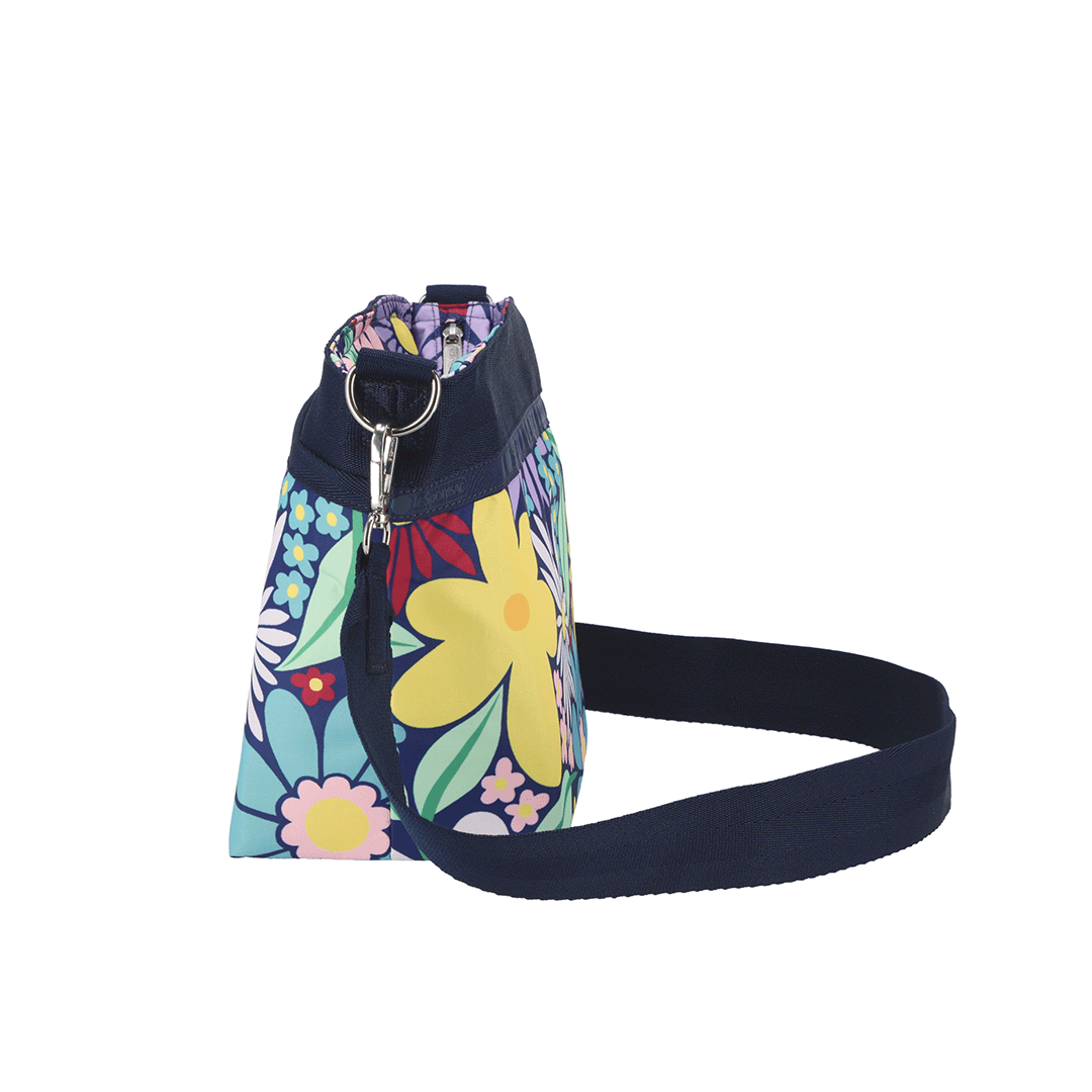 Flower Pop Small Bucket Crossbody Bag