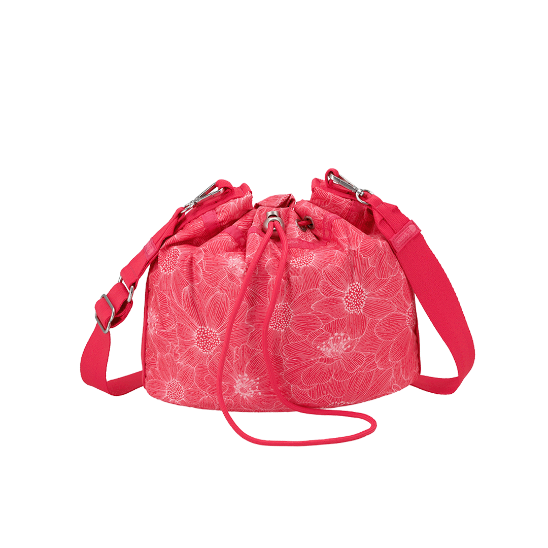 Summer Garden Flower Convertible Drawstring Crossbody Bag