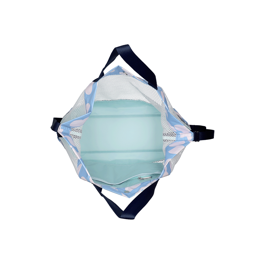 Geo Sky Mesh Medium Tote Bag
