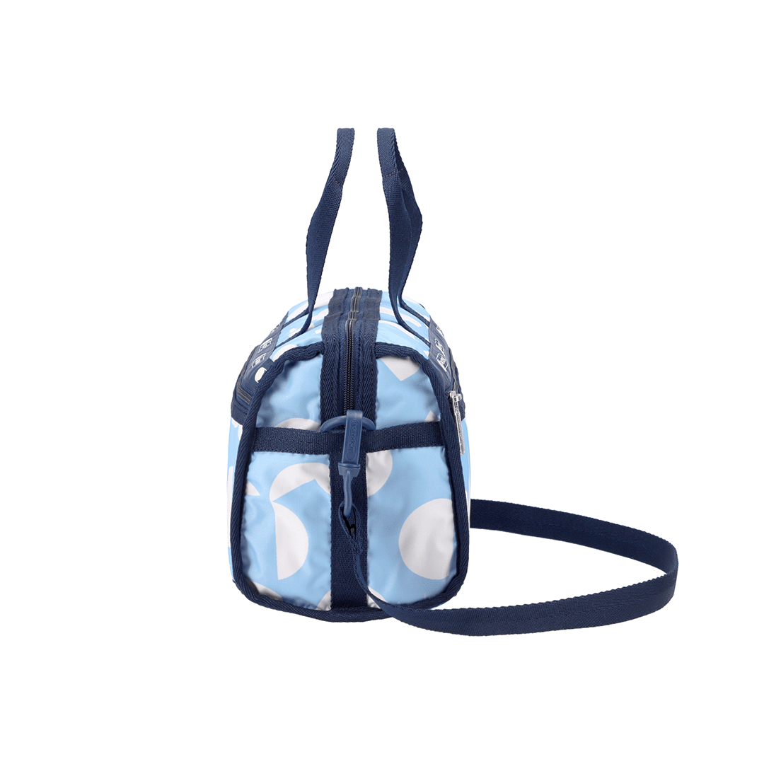 Geometric Sky Deluxe Mini Duffel Crossbody Bag