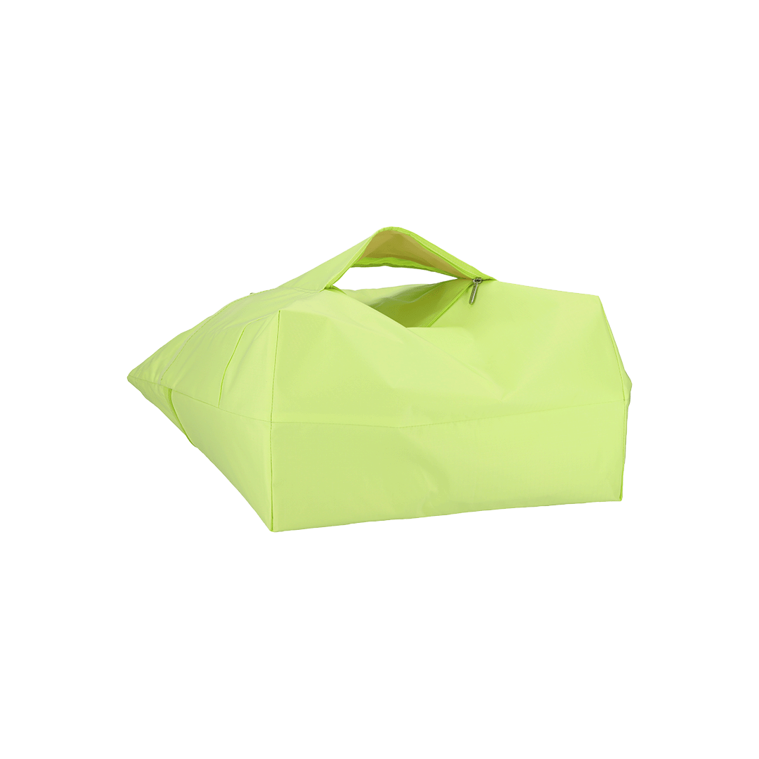 Lime Carlin Zip Top Tote Bag